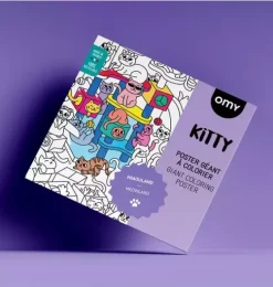 Giant Coloring Poster Kitty