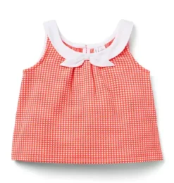 Gingham Bow Top
