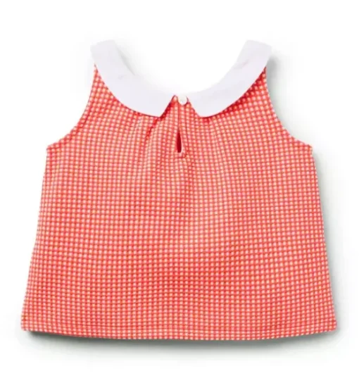 Gingham Bow Top
