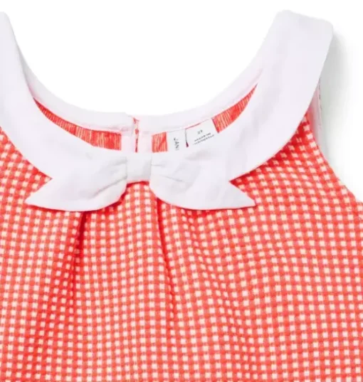 Gingham Bow Top