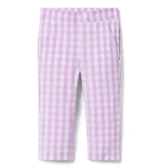 Gingham Canvas Pant