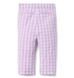 Gingham Canvas Pant