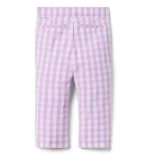 Gingham Canvas Pant