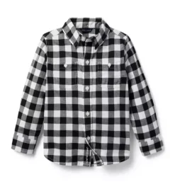 Gingham Flannel Shirt