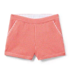 Gingham Jacquard Short