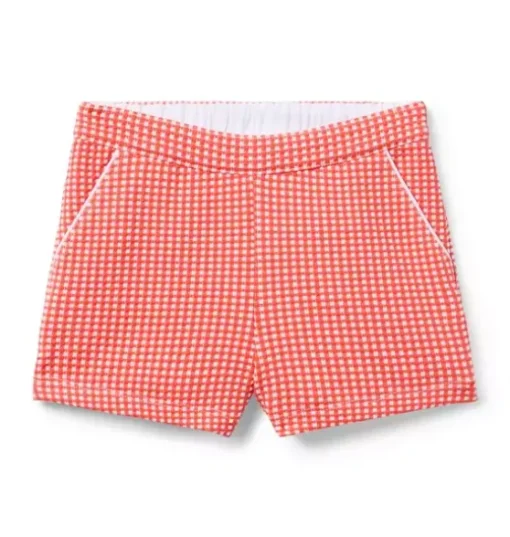 Gingham Jacquard Short