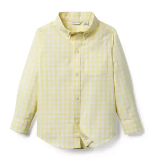 Gingham Poplin Shirt