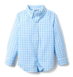 Gingham Poplin Shirt