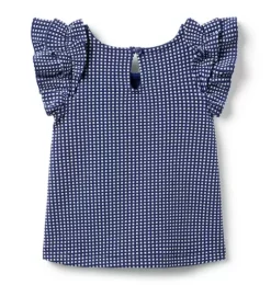Gingham Ruffle Top
