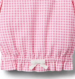 Gingham Terry Top