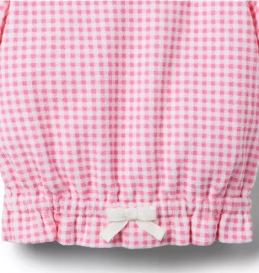 Gingham Terry Top