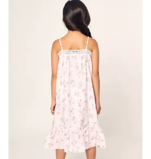 Girl's Twill Lily Nightgown in Seashell Splendor