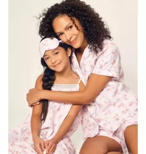 Girl's Twill Lily Nightgown in Seashell Splendor