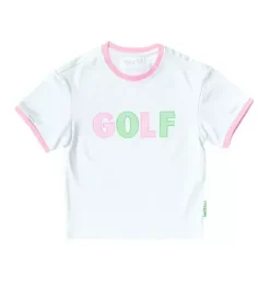 Golf Crewneck T-Shirt, Pink