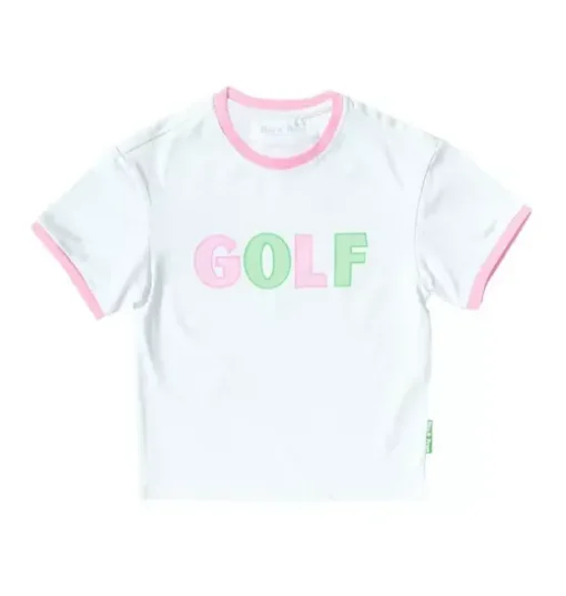 Golf Crewneck T-Shirt, Pink