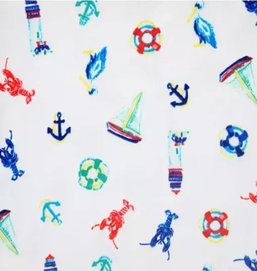 Good Night Short Pajama In Nautical Icon