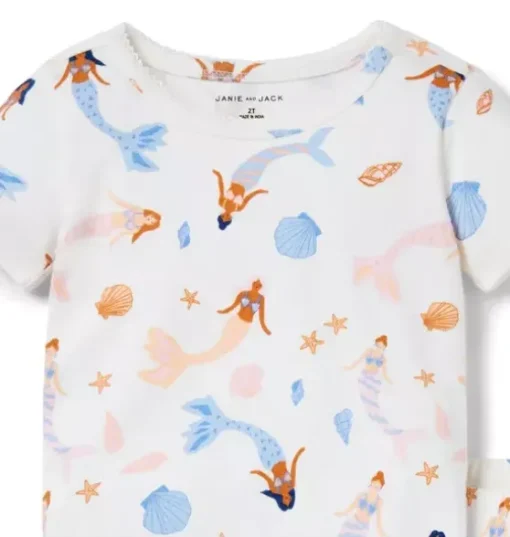 Good Night Short Pajama In Mermaid