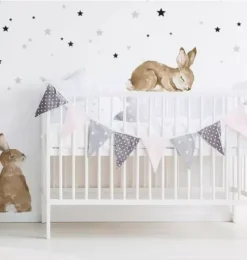 Happy Rabbits Wonderland Wall Decal Set
