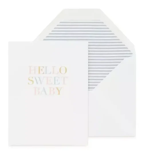 Hello Sweet Baby Greeting Card