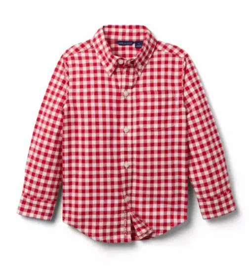Houndstooth Flannel Shirt