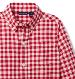 Houndstooth Flannel Shirt