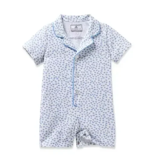 Infants Classic Romper in Bluehearts