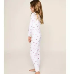 Kids Pima Snug Fit Pajama Set in Flamingos