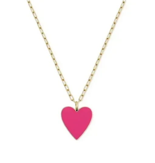 Kid's Pink Heart Necklace