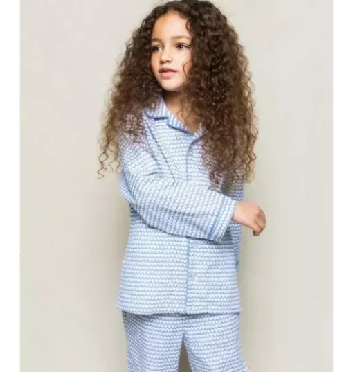 Kid's Twill Pajama Set in La Mer