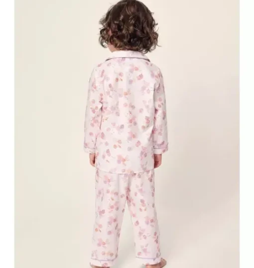 Kid's Twill Pajama Set in Seashell Splendor