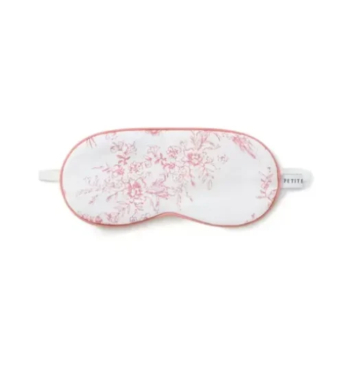 Kid's Twill Sleep Mask in Pink Timeless Toile