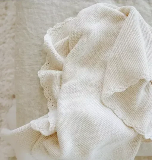 Knit Blanket - Ivory