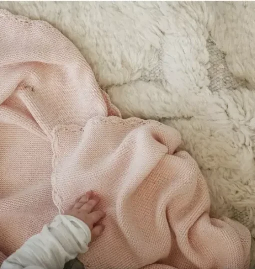 Knit Blanket - Pink