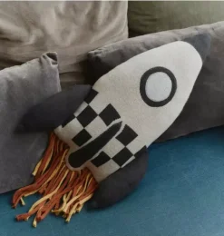 Knitted Cushion Rocket