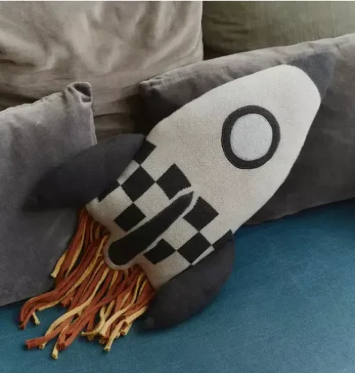 Knitted Cushion Rocket