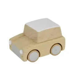 Kuruma Wooden Wind-Up Toy Car - Natural