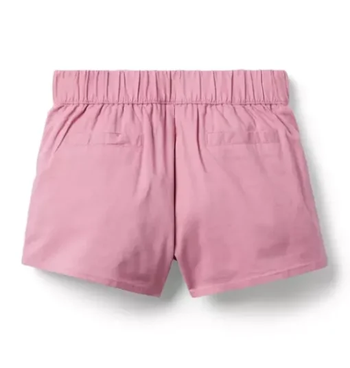Lace Trim Canvas Short