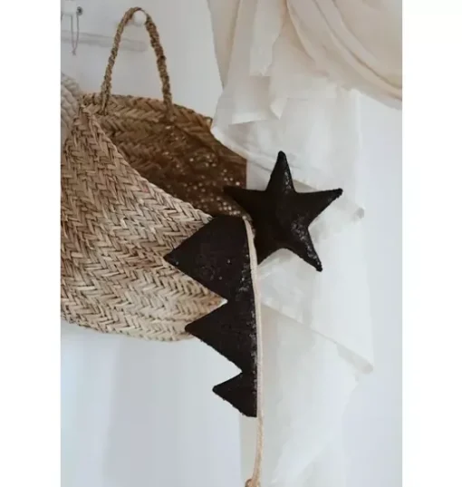 “Black Sequins” Crown and Wand Magic Set