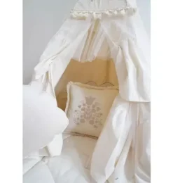 “Boho” Teepee Tent with Frills and Embroidery