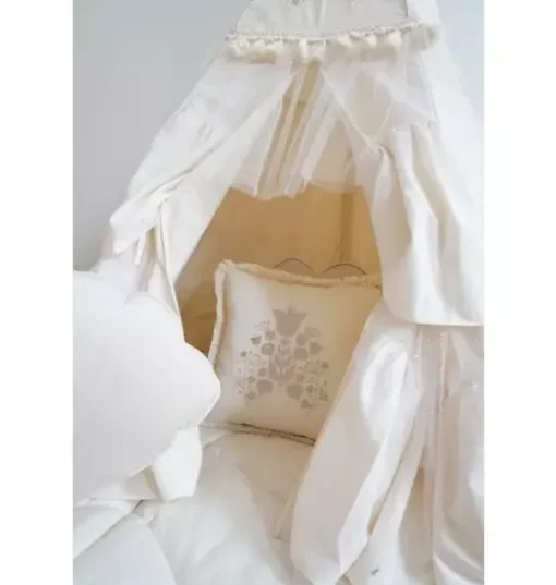 “Boho” Teepee Tent with Frills and Embroidery