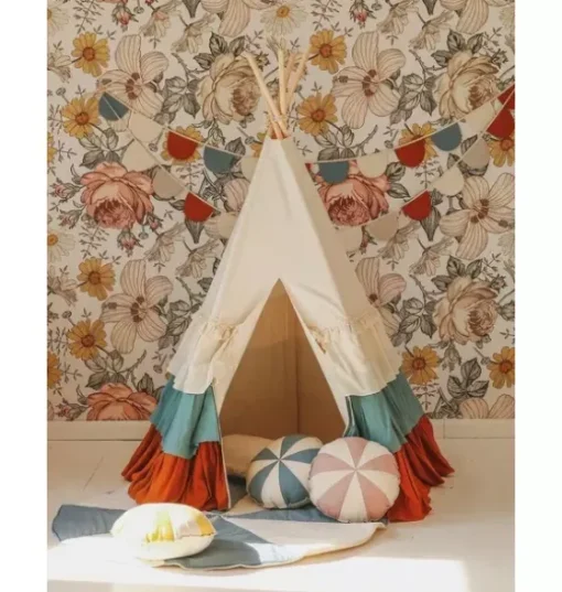 “Circus” Teepee Tent with Frills
