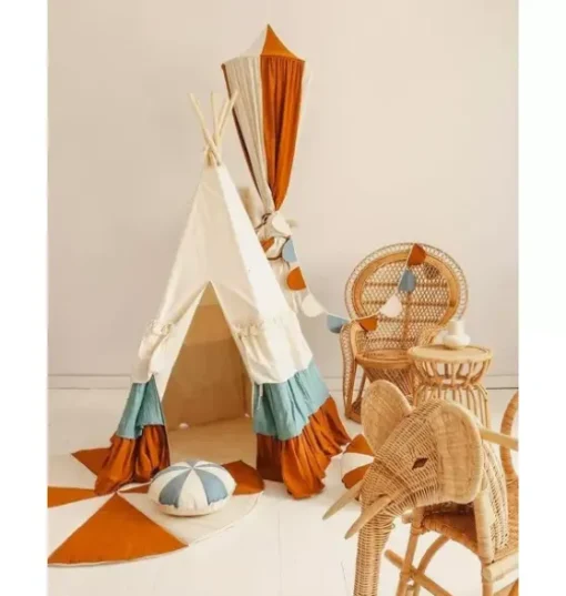 “Circus” Teepee Tent with Frills