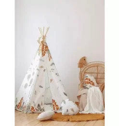 “Forest Friends” Teepee and Round Mat Set