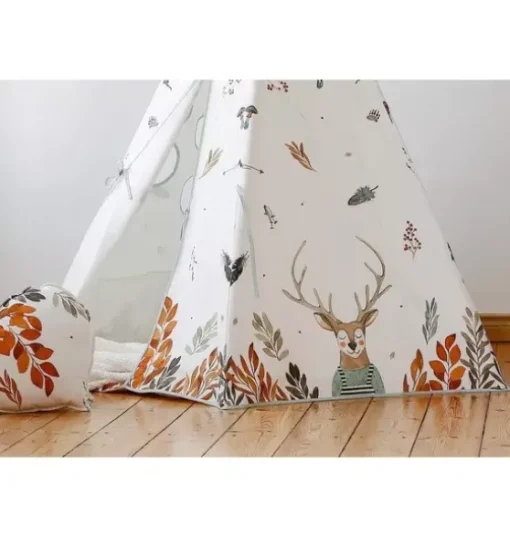 “Forest Friends” Teepee and Round Mat Set