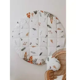 “Forest Friends” Round Cotton Mat