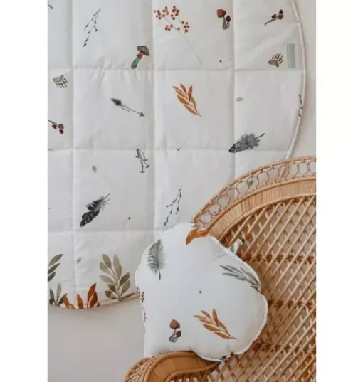 “Forest Friends” Round Cotton Mat