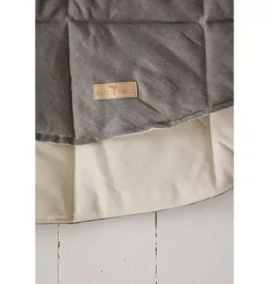 “Grey Linen” Round Mat