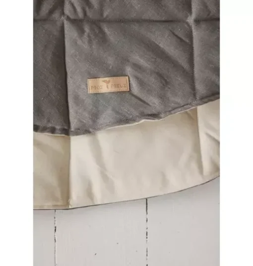 “Grey Linen” Round Mat