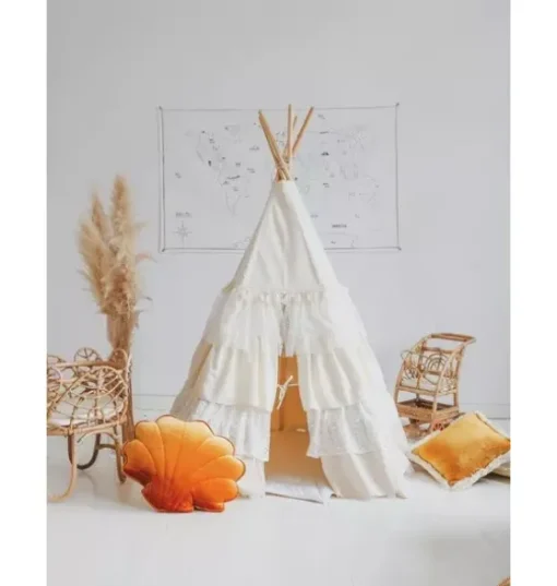 “Shabby Chic” Teepee Tent with Frills