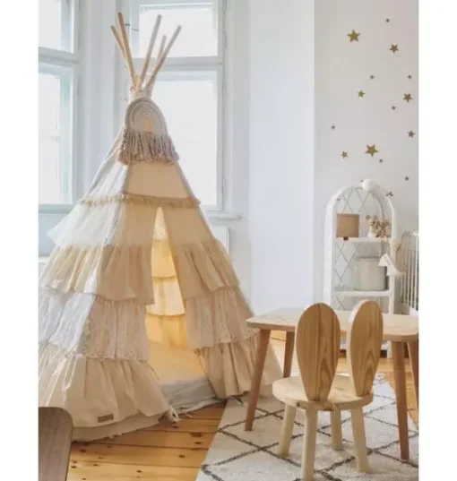 “Shabby Chic” Teepee Tent with Frills